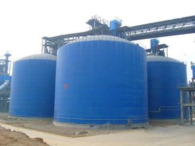 七星水泥钢板库改造